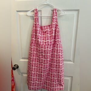 Boden Pink and White pineapple dress. Sz 14